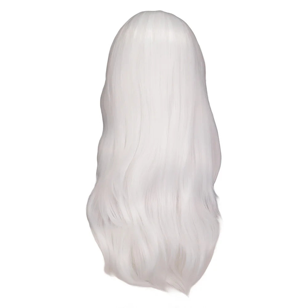 Women Long Wavy Cosplay Wig Red Rose Pink Black Blue Sliver Gray Brown Temperature Synthetic Hair Wigs
