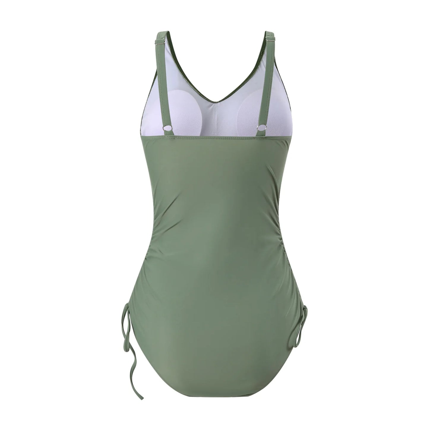 VigoBeviya 2025 Solid Strapped Swimwear Women Cross Push UP One Piece Swimsuit Sexy Lady Monokini Backless Beach Bathing Suit