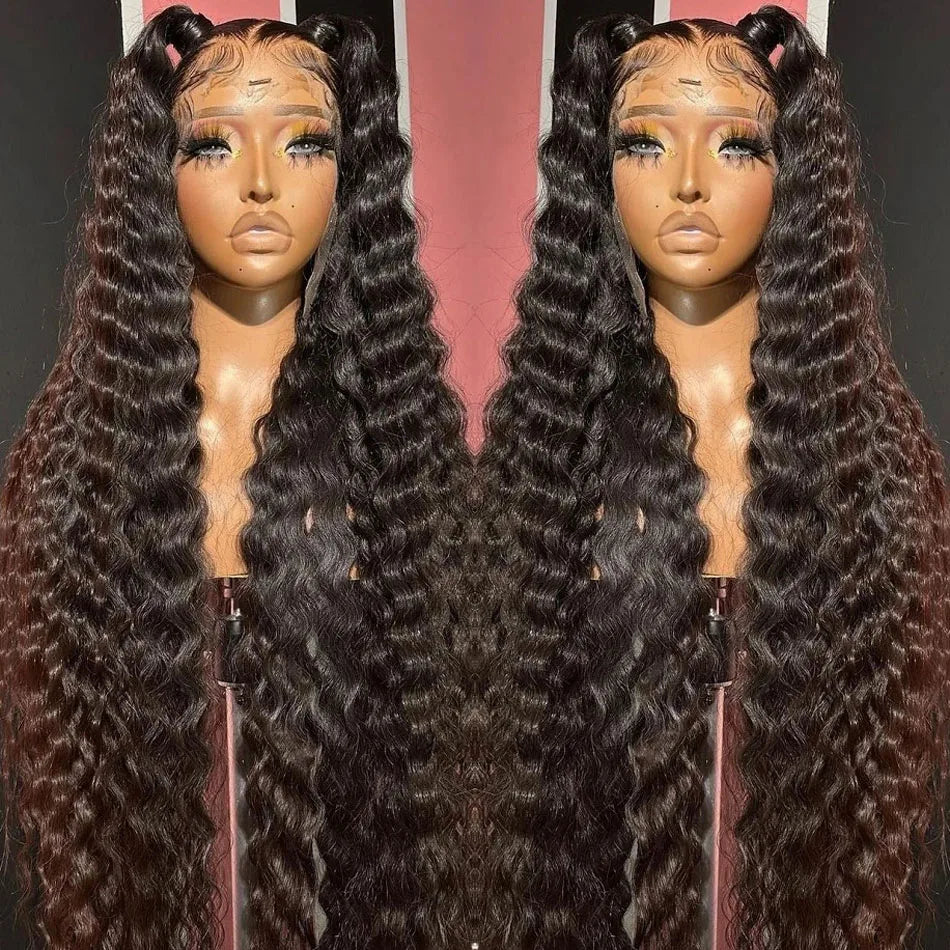 Perruques en cheveux humains ondulés 13x6 HD, avec dentelle frontale, pré-épilées et sans colle, avec fermeture 5x5