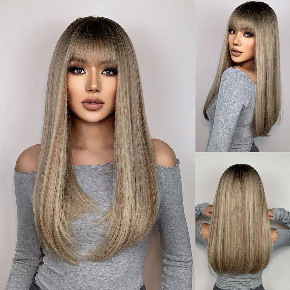HENRY MARGU Red Synthetic Wigs Long Body Wavy Wig Natural Hairline Daily Red Hair Heat Resistant Fiber Smooth Party Cosplay Wig