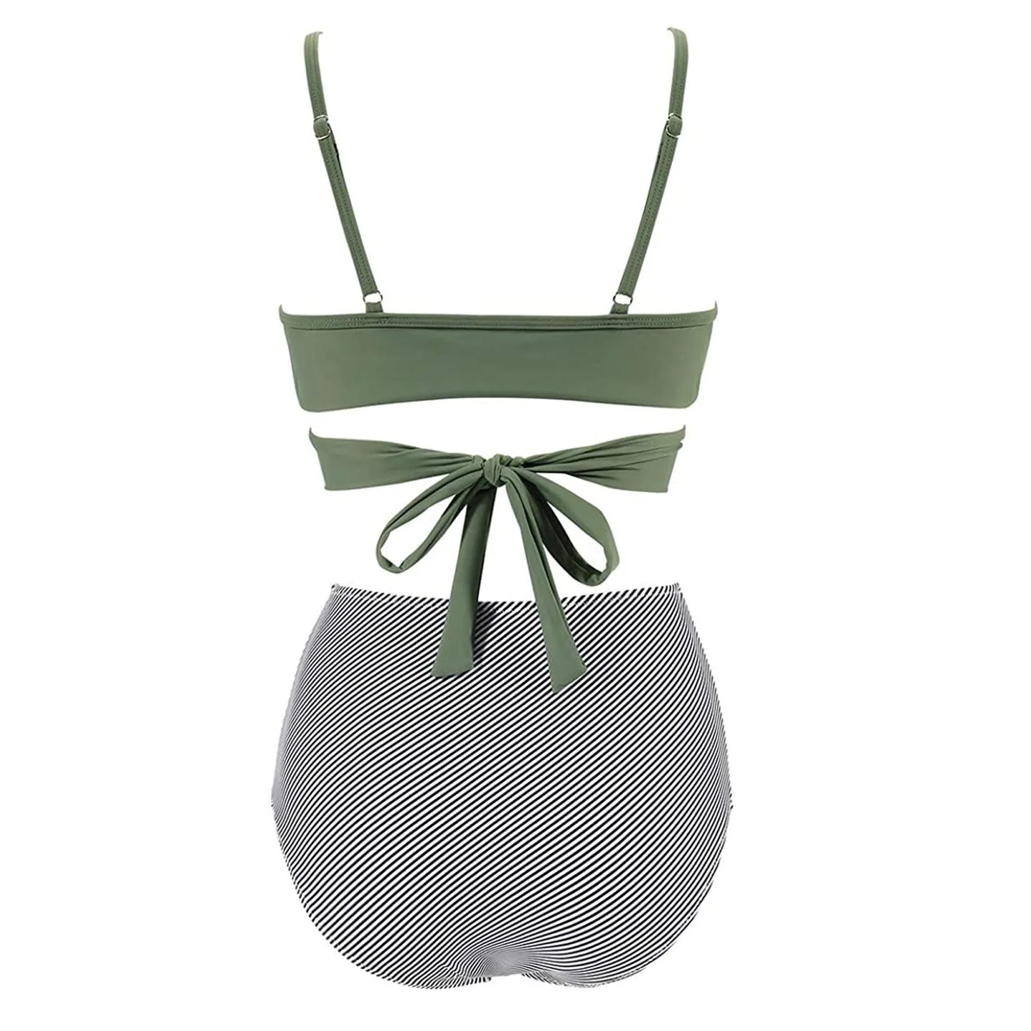 Fashion Women's Summer Sexy Tie-Dye Split Two-Piece Bikini Swimsuit
