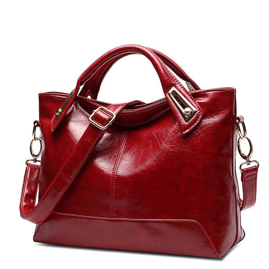 Sac à bandoulière en cuir simple 