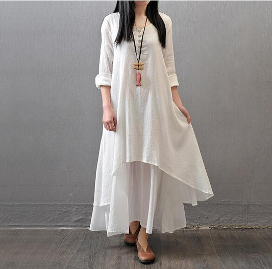 Deux robes en faux lin