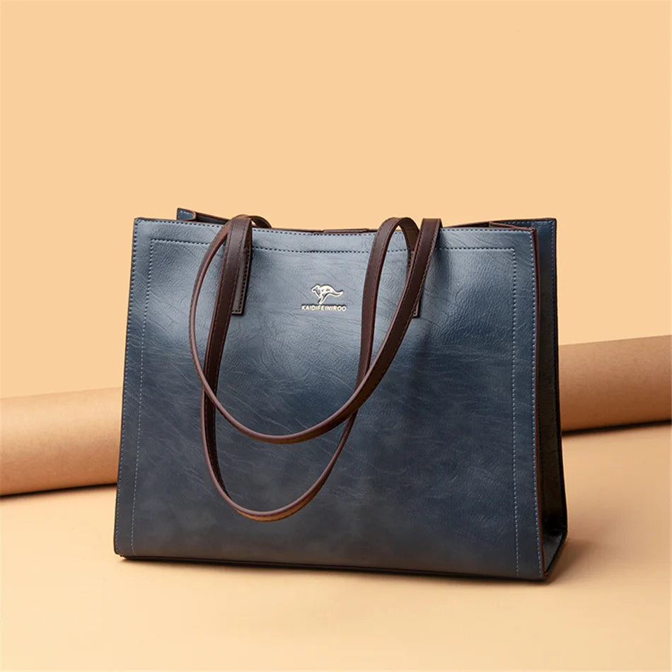 Sacs fourre-tout vintage de grande capacité, sacs à bandoulière tendance, sacs à poignée supérieure, sacs en cuir PU de haute qualité, sac à main décontracté avec motif lettre