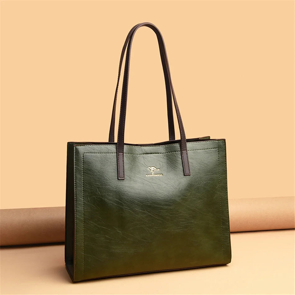 Sacs fourre-tout vintage de grande capacité, sacs à bandoulière tendance, sacs à poignée supérieure, sacs en cuir PU de haute qualité, sac à main décontracté avec motif lettre