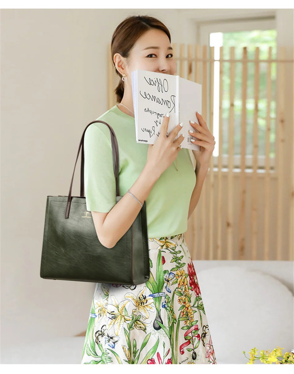 Sacs fourre-tout vintage de grande capacité, sacs à bandoulière tendance, sacs à poignée supérieure, sacs en cuir PU de haute qualité, sac à main décontracté avec motif lettre