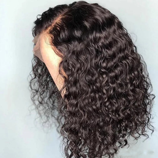 Black Small Wave Curly Wig for Women Short Fluffy Synthetic Wig Cap for African Curly Hair Fashion Wig Brief Paragraph Wig