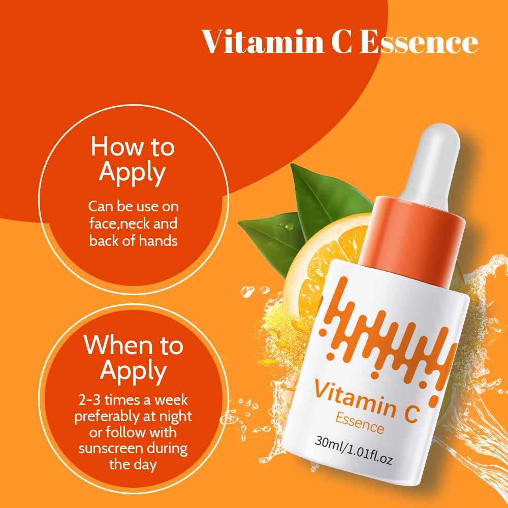 Essence faciale aux fruits d'orange, soin du visage, hydratant, raffermissant, hydratant, essence faciale, beauté, produits de soin du visage