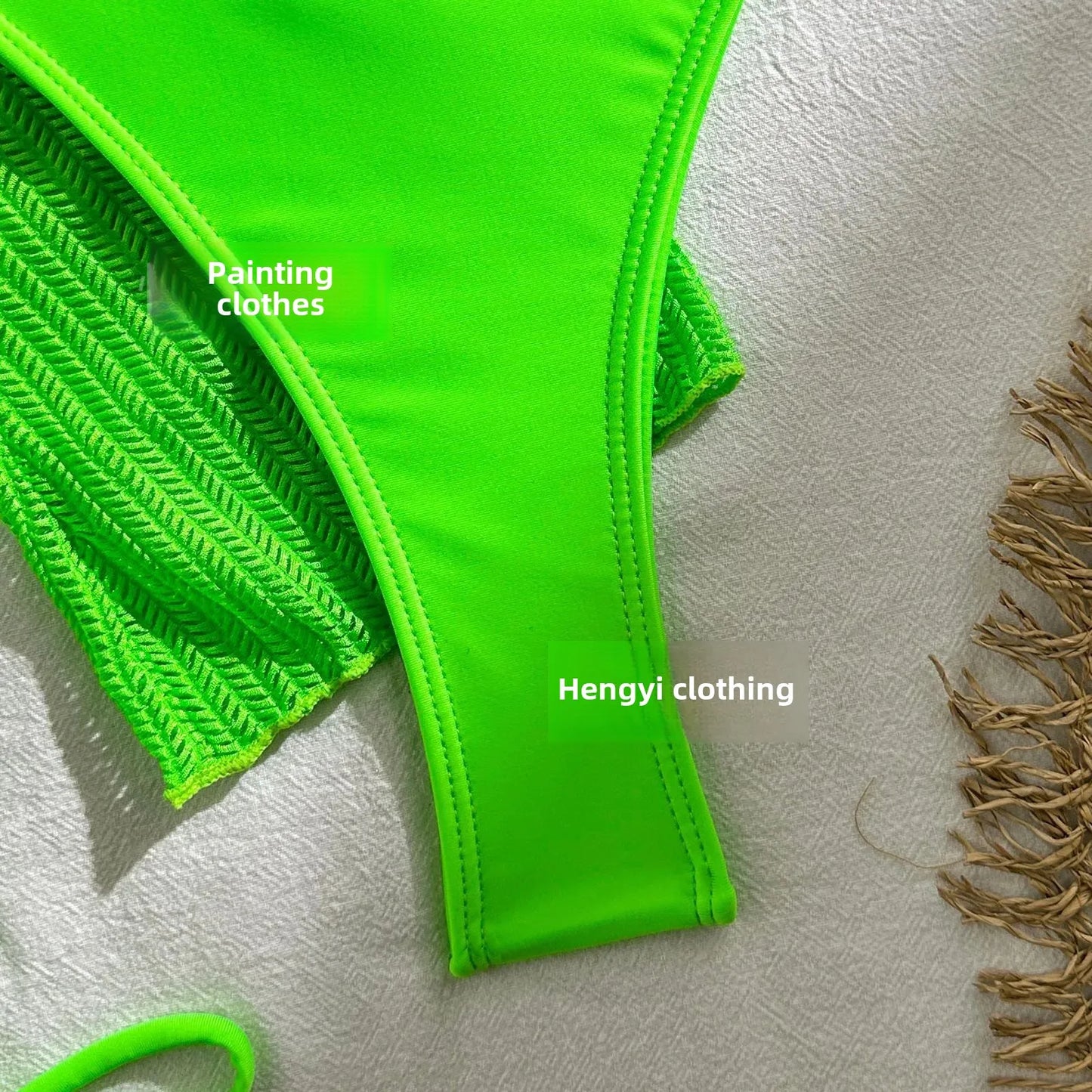 2025 New Cross-Border Tie-Dye Bikini Three-Piece Set Women's Net Sunshade Cover up Beach Skirt Suit Sportswear And Bag Accessori