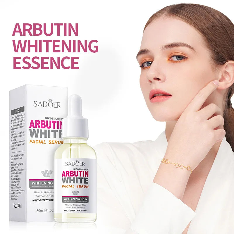 Lot de 3 sérums éclaircissants à l'arbutine pour le visage, hydratants, éclaircissants et raffermissants, essences pour le visage, soins de la peau