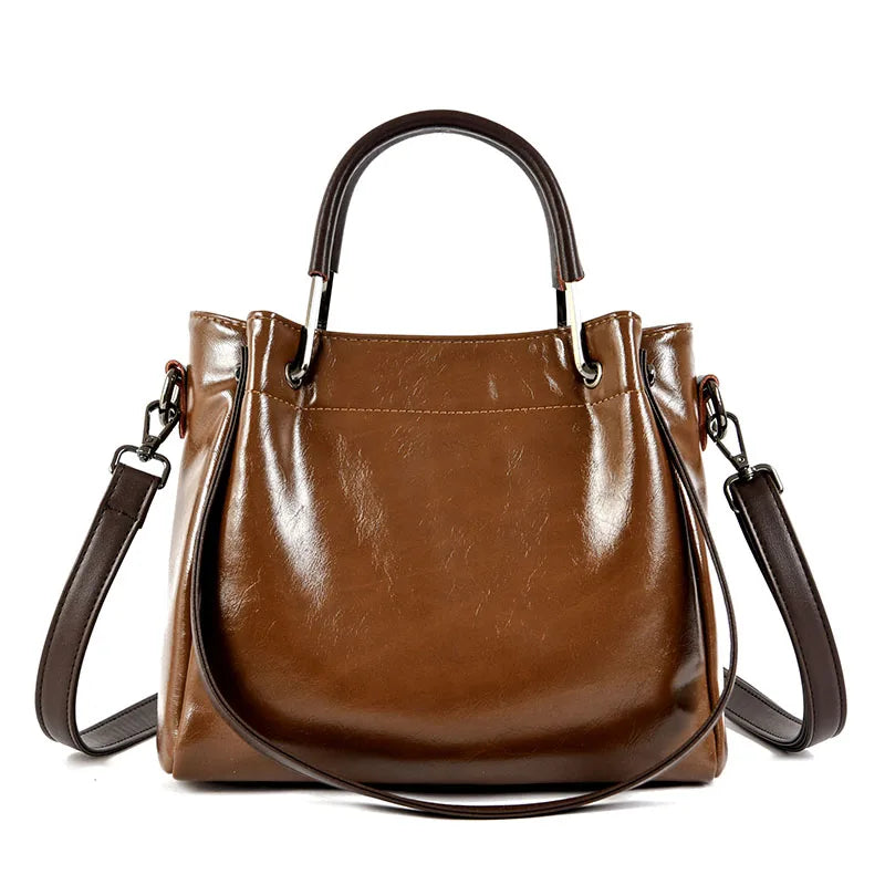 Sacs à main en cuir PU de haute qualité pour femmes, sacs à bandoulière de luxe, sacs de créateur vintage de grande capacité