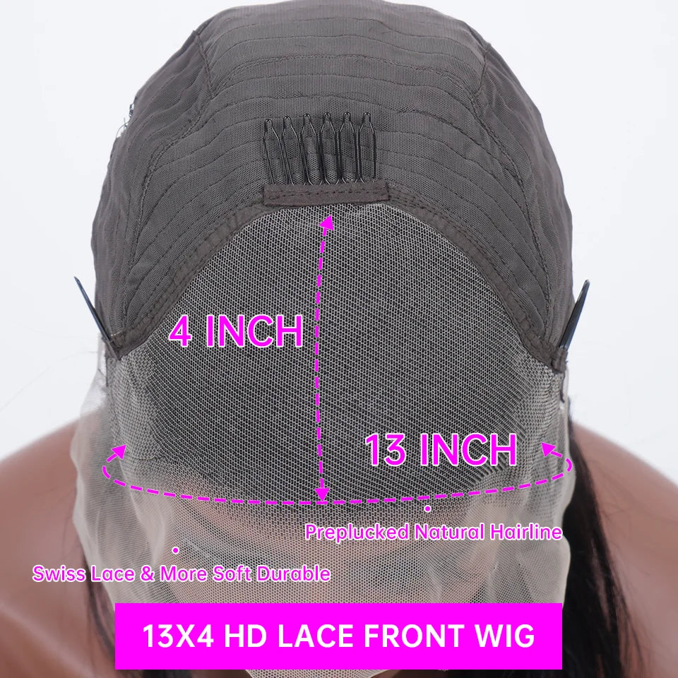 Burgundy 13x6 Hd Lace Frontal Human Hair Wig Deep Wave Curly Wigs For Women 30 Inch Water Wave Colored 99j Red Lace Front Wig