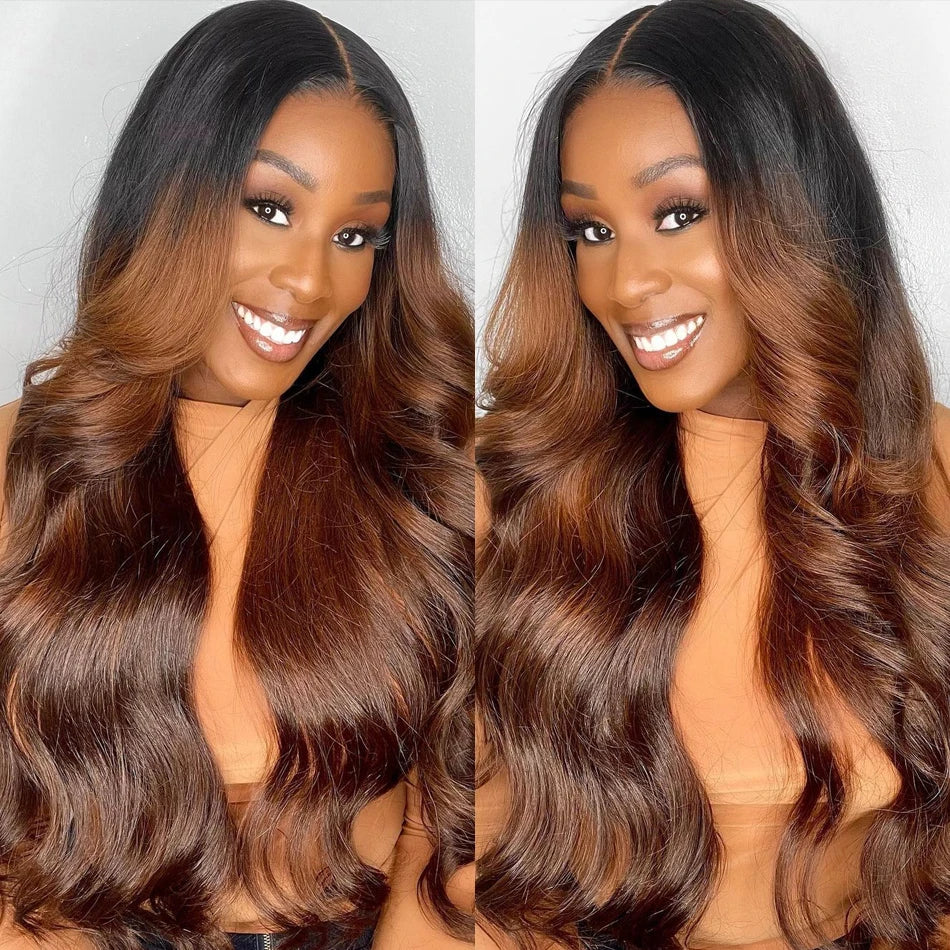Cheap Price Human Hair Wig On Sale Clearance Highlight Ombre Body Wave 13x4 Transparent Brazilian Honey Blonde HD Lace Front Wig