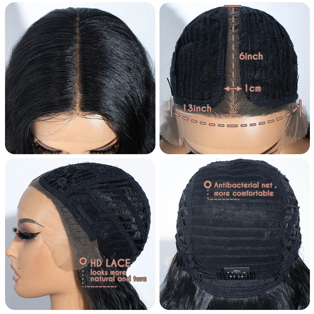 Perruques synthétiques en dentelle pour femmes noires, cheveux longs et bouclés, 42 pouces, perruque frontale en dentelle blonde ombrée