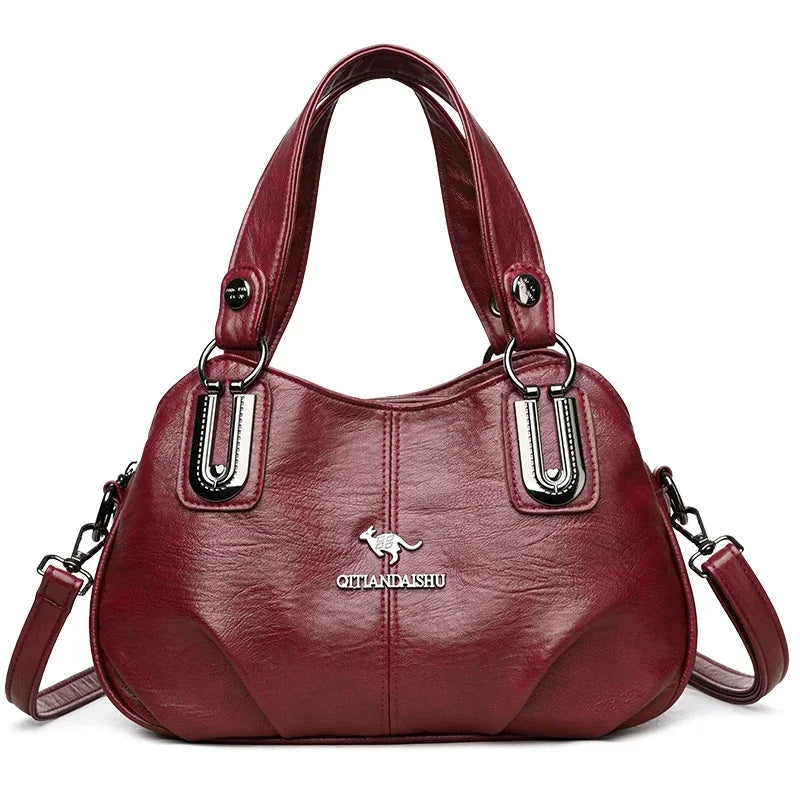 Sacs à main de luxe 3 couches grande capacité sacs à main de créateur de haute qualité en cuir souple sac à bandoulière pour femmes sac
