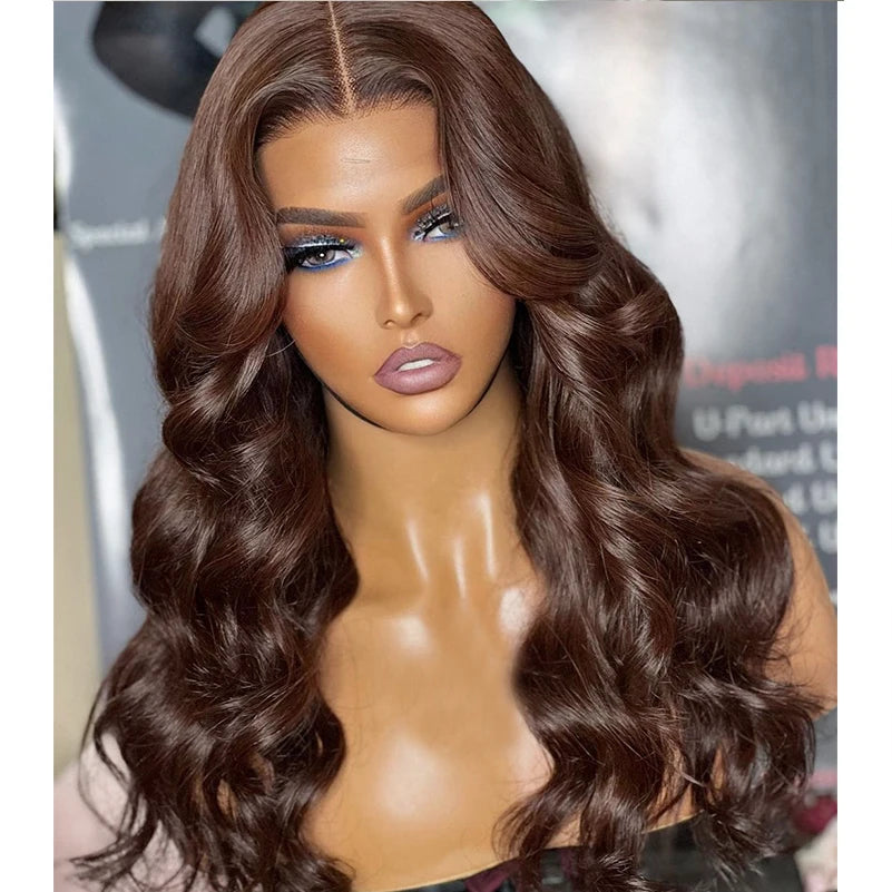 AIMEYA Ginger Synthetic Lace Wigs for Black Women Natural Hairline Synthetic Lace Frontal Wig Heat Resistant Fiber Orange Wigs
