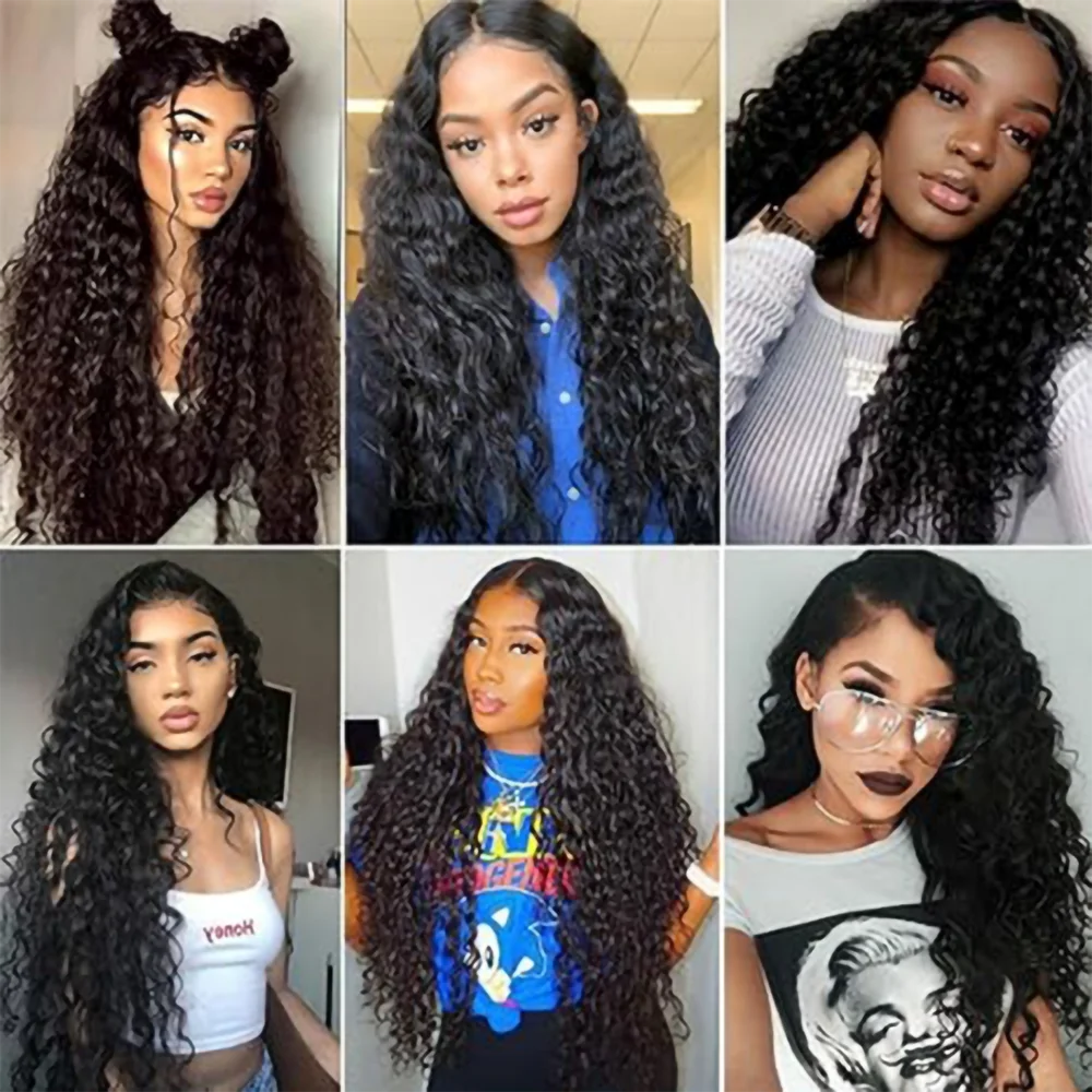Perruque synthétique noire longue de 18 à 30 pouces, perruques bouclées crépues, mécanisme complet, perruques mignonnes, perruques noires naturelles pour femmes, perruque quotidienne