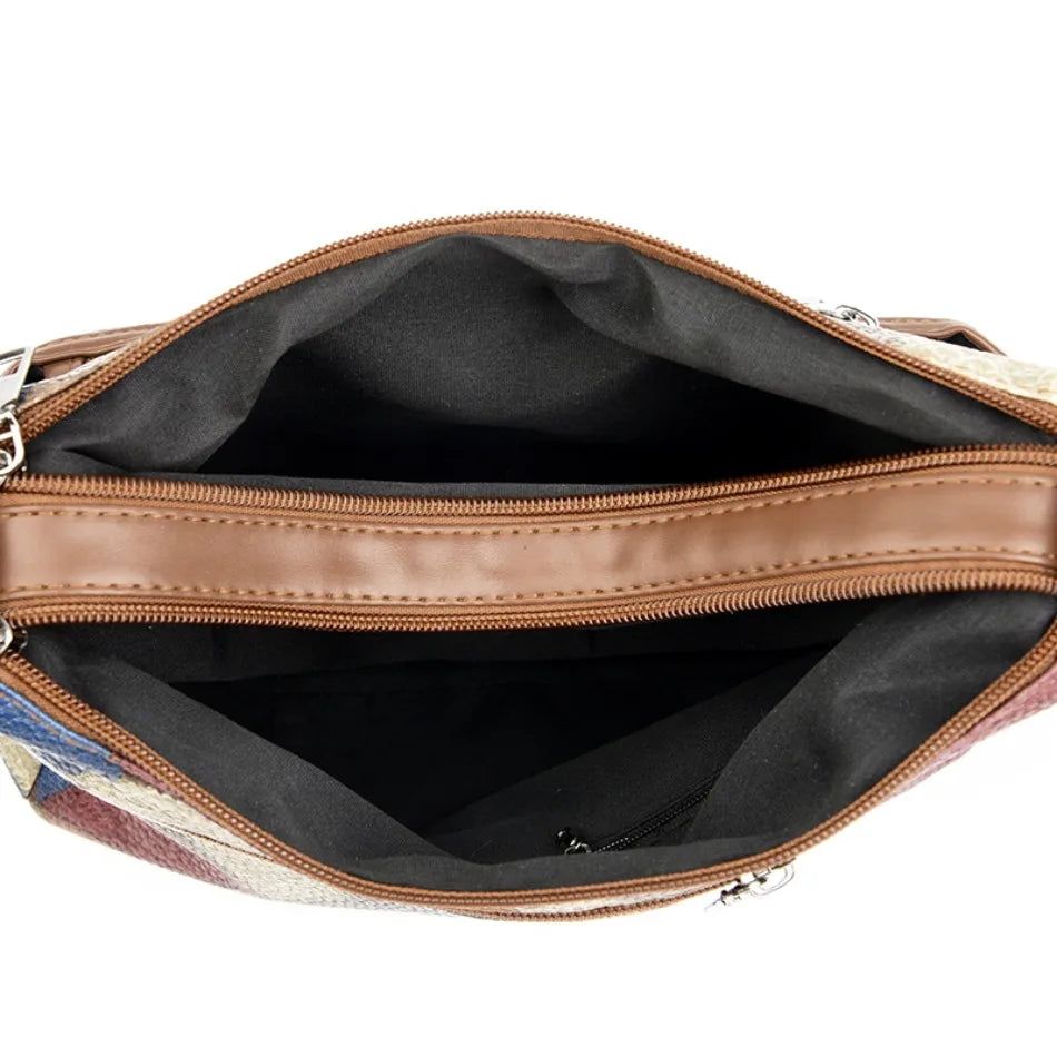 Sacs à main et portefeuilles en cuir souple, sacs à bandoulière décontractés pour femmes, sacs messager vintage multi-poches pour dames, 2024