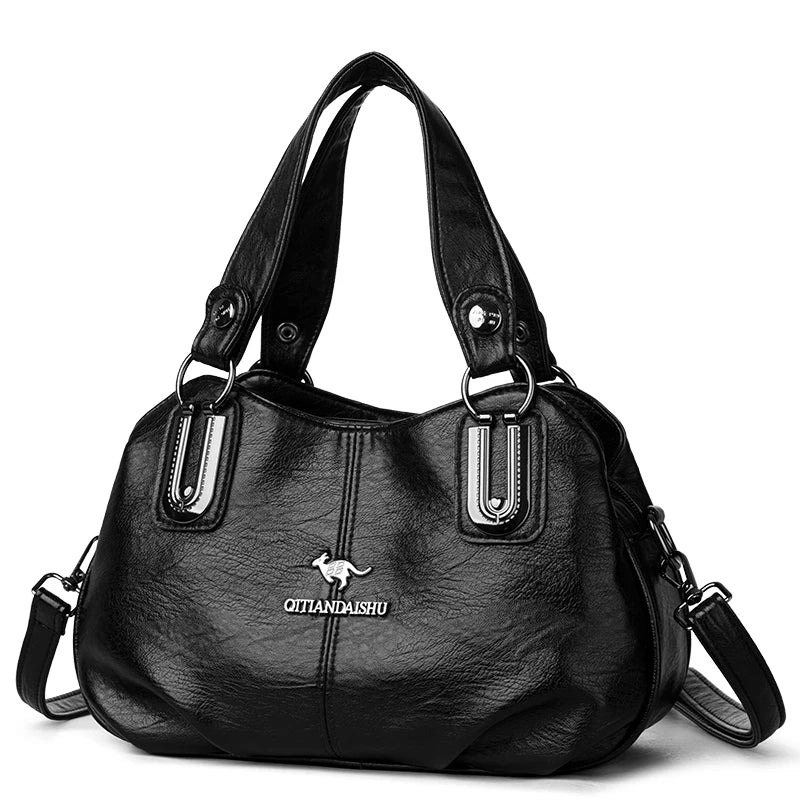 Sacs à main de luxe 3 couches grande capacité sacs à main de créateur de haute qualité en cuir souple sac à bandoulière pour femmes sac