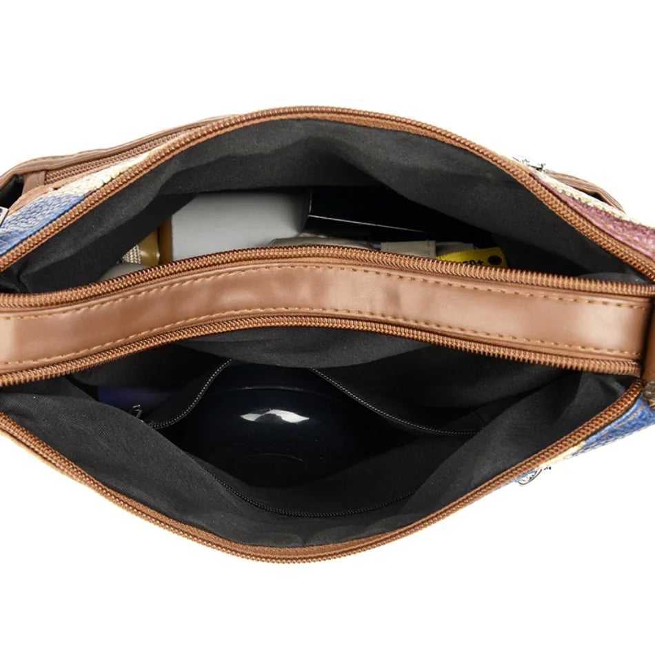 Sacs à main et portefeuilles en cuir souple, sacs à bandoulière décontractés pour femmes, sacs messager vintage multi-poches pour dames, 2024