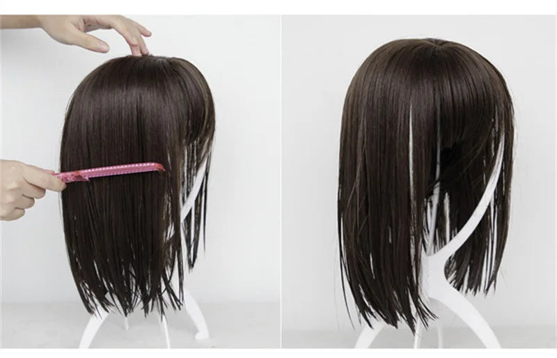 New Arrivals Hair Extensions Synthetic Fashion Gold Brown Ladies Wigs Breathable Head Cover Short Curly Hair Wig Hat for Women