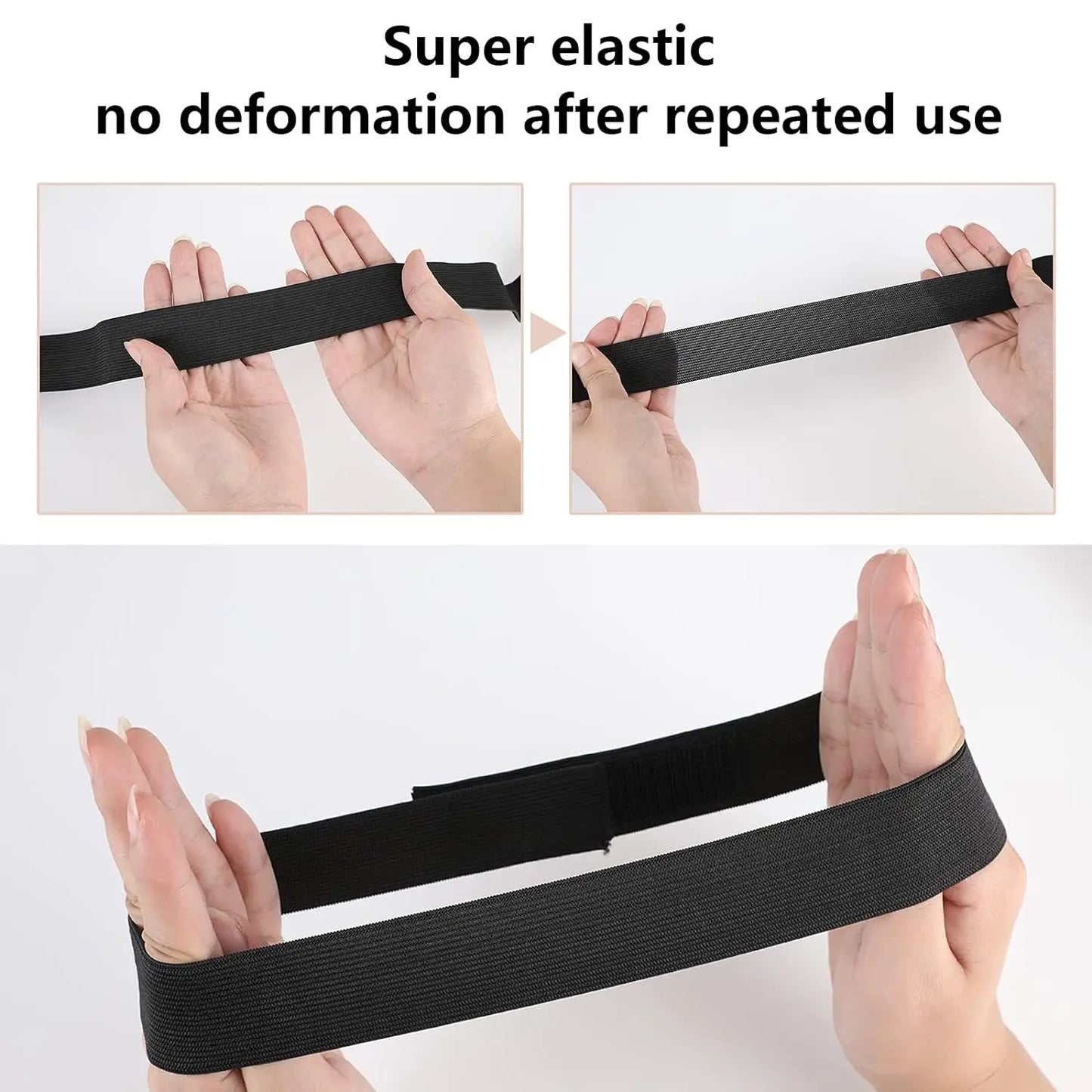 1PC Elastic Bands For Wig Edges Edge Laying Band Adjustable Edge Wrap To Lay Edges Lace Melting Band