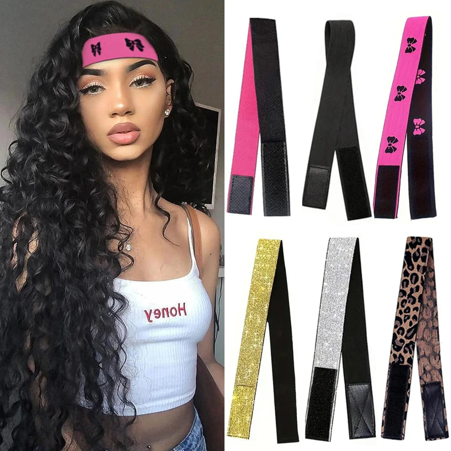 1PC Elastic Bands For Wig Edges Edge Laying Band Adjustable Edge Wrap To Lay Edges Lace Melting Band