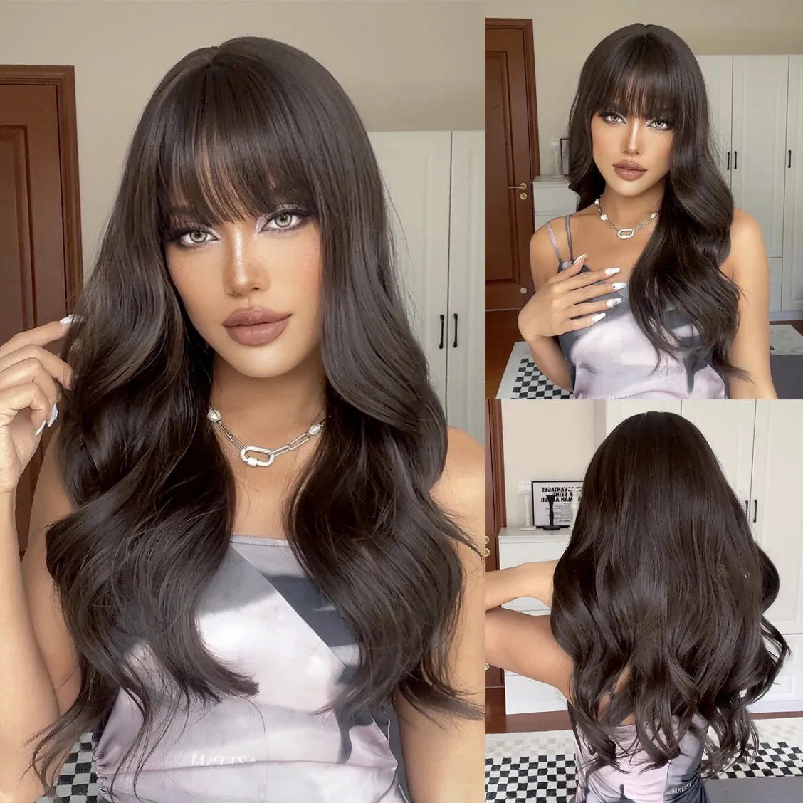 HENRY MARGU Red Synthetic Wigs Long Body Wavy Wig Natural Hairline Daily Red Hair Heat Resistant Fiber Smooth Party Cosplay Wig