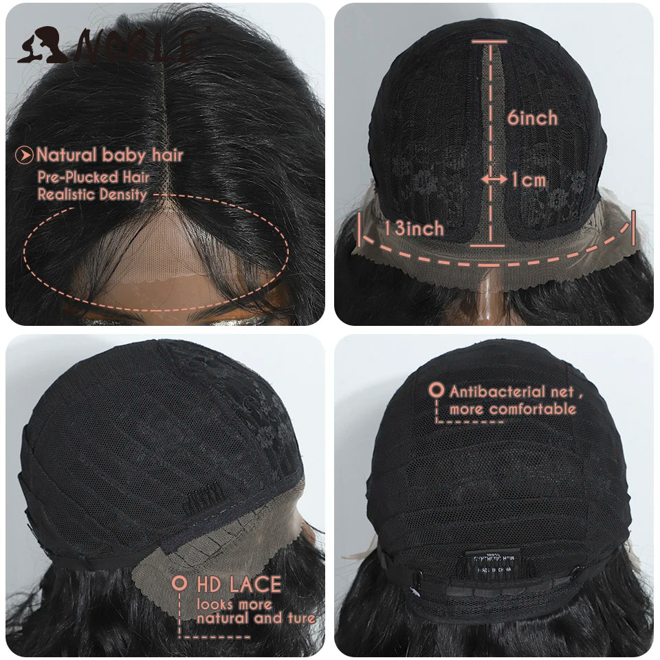 Noble Synthetic Lace Front Wig Long Curly 20 Inch Long Medium Part Lace Wig For Women Lace Front Wig Ombre Blonde Cosplay Wig