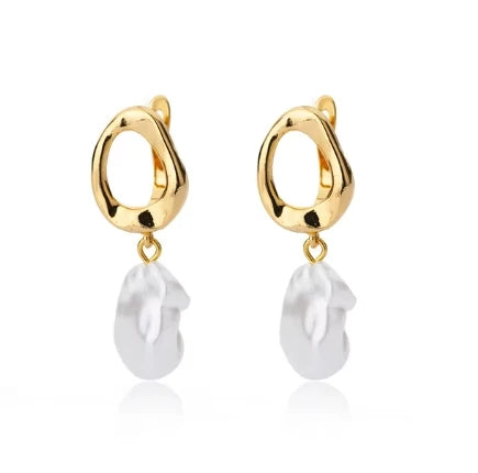 Boucles d'oreilles créoles en acier inoxydable pour femmes, tendance 2024, nouveautés de luxe, couleur or, bijoux d'oreilles, cadeau