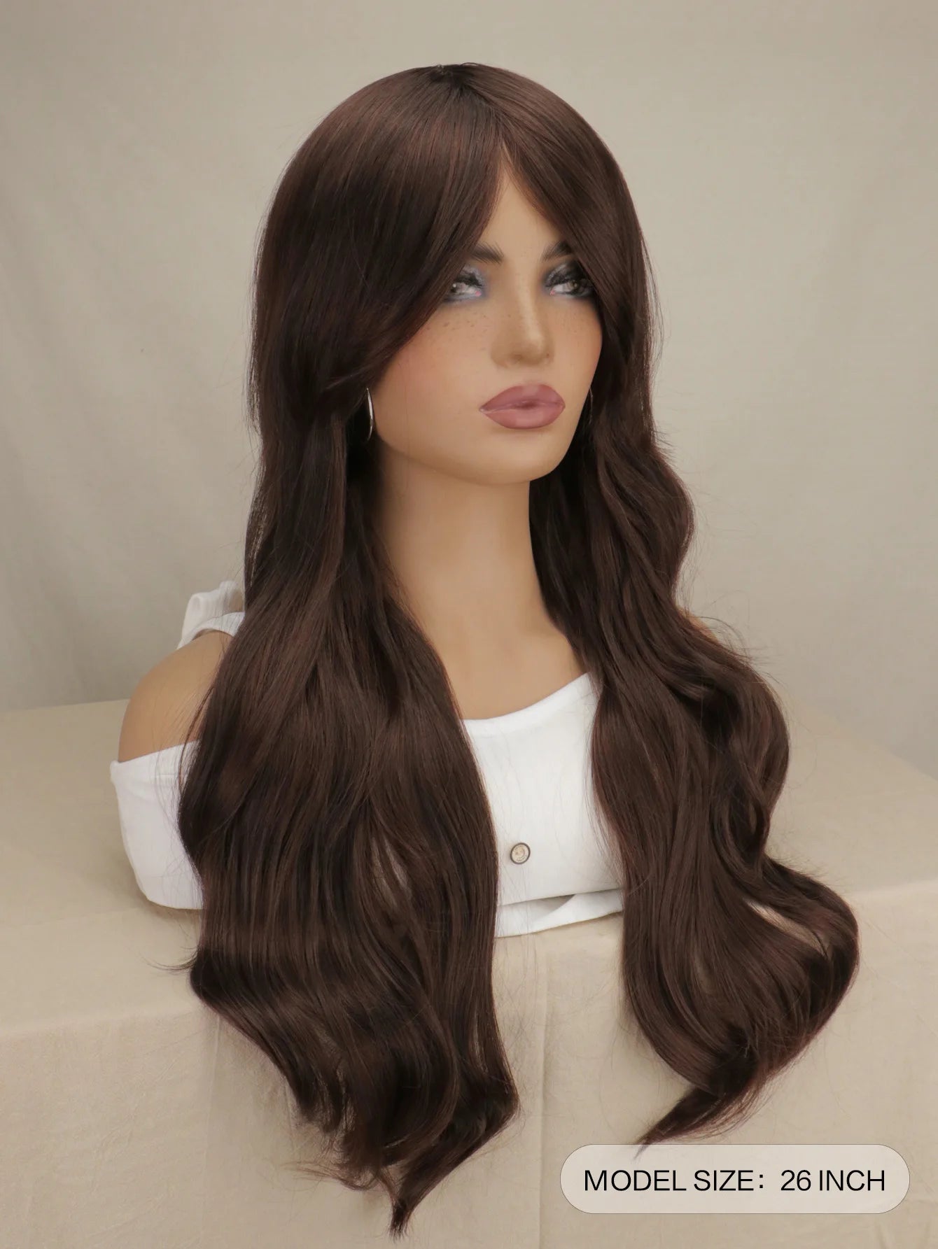 Women Long Wavy Cosplay Wig Red Rose Pink Black Blue Sliver Gray Brown Temperature Synthetic Hair Wigs