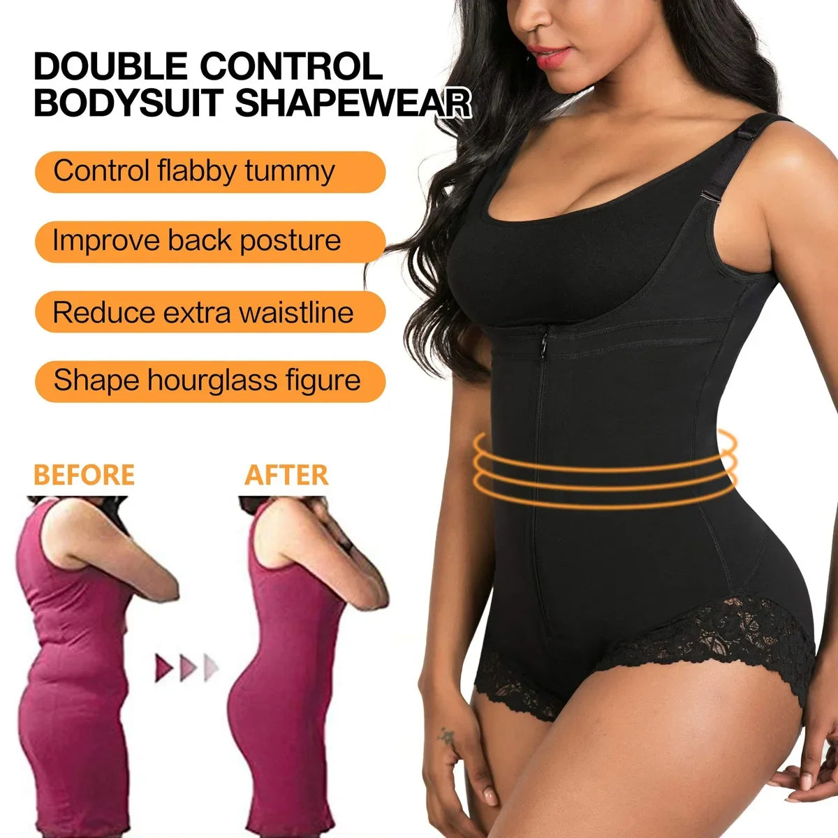 Gaine amincissante colombienne pour femme, gaine amincissante et gainante pour la taille, ventre plat, contrôle du ventre