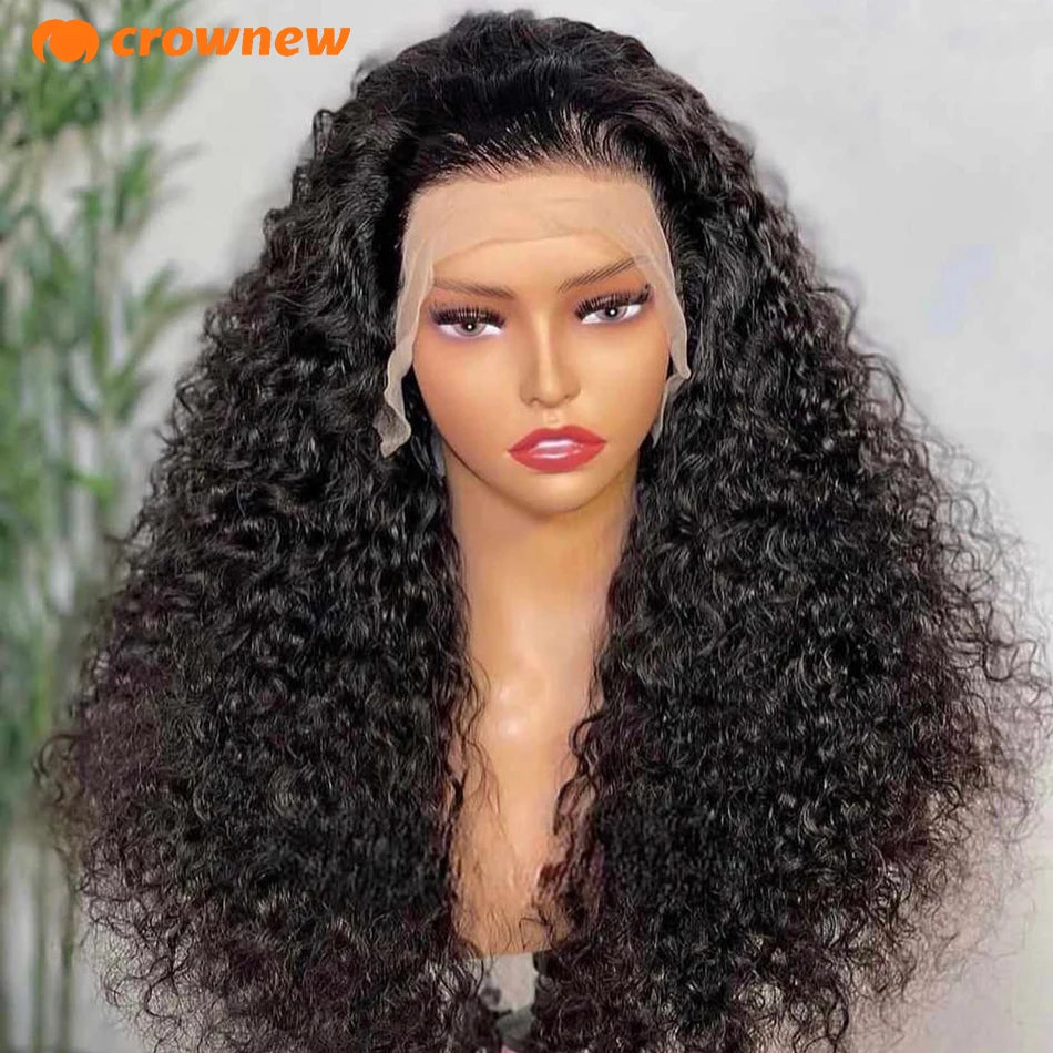 Perruques de cheveux humains bouclés 13x4 13x6 HD Lace Front Wig Perruque de cheveux humains Deep Wave Front Wig 200% cheveux humains Perruques de cheveux humains pré-épilées
