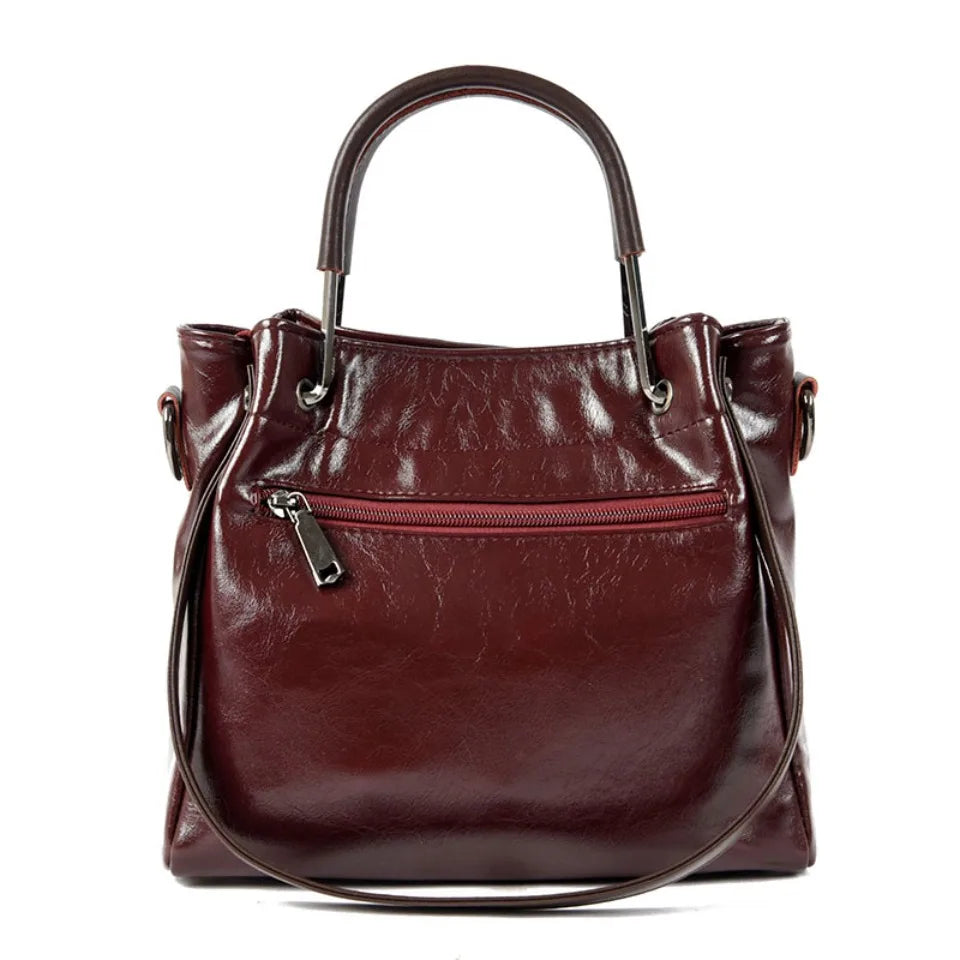 Sacs à main en cuir PU de haute qualité pour femmes, sacs à bandoulière de luxe, sacs de créateur vintage de grande capacité