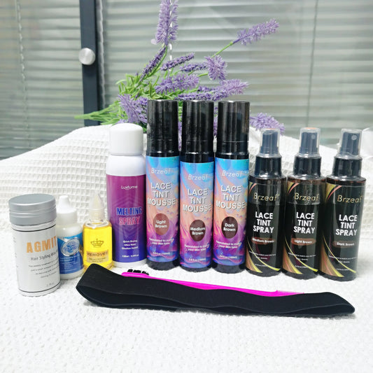 Waterproof Lace Wig Glue For Lace Front Wig 38ml Liquid Adhesive Hair Glue Wax Stick For Wig Lace Tint Spray Elastic Melt Band