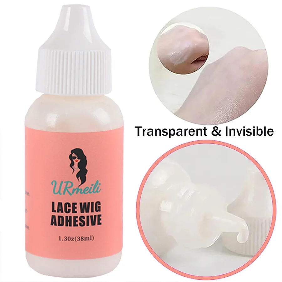 Spray de colle pour perruque 4 pièces pour perruque en dentelle frontale Spray de fusion de dentelle et spray de liaison de dentelle Kit de colle pour perruque Kit de colle pour dentelle pour cheveux Kit de perruque