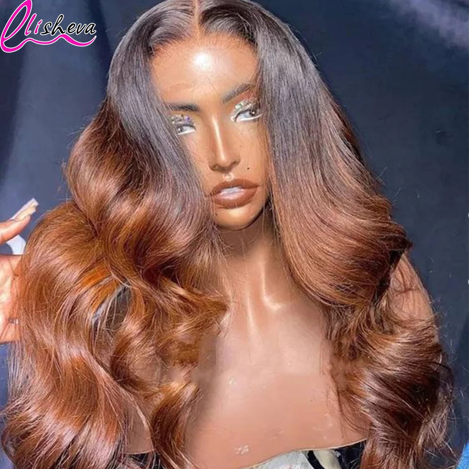 Cheap Price Human Hair Wig On Sale Clearance Highlight Ombre Body Wave 13x4 Transparent Brazilian Honey Blonde HD Lace Front Wig
