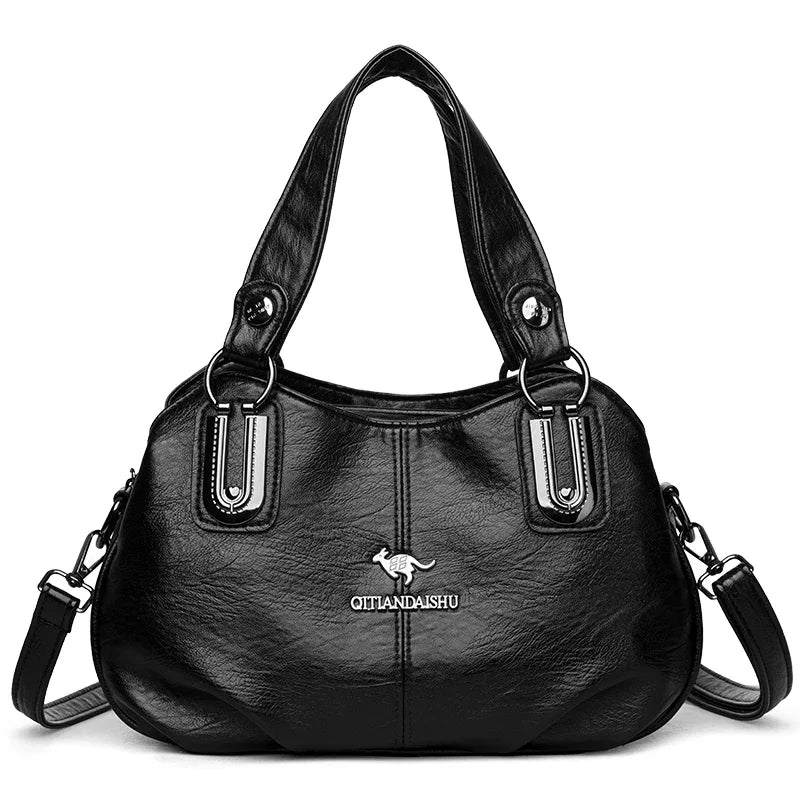 Sacs à main de luxe 3 couches grande capacité sacs à main de créateur de haute qualité en cuir souple sac à bandoulière pour femmes sac