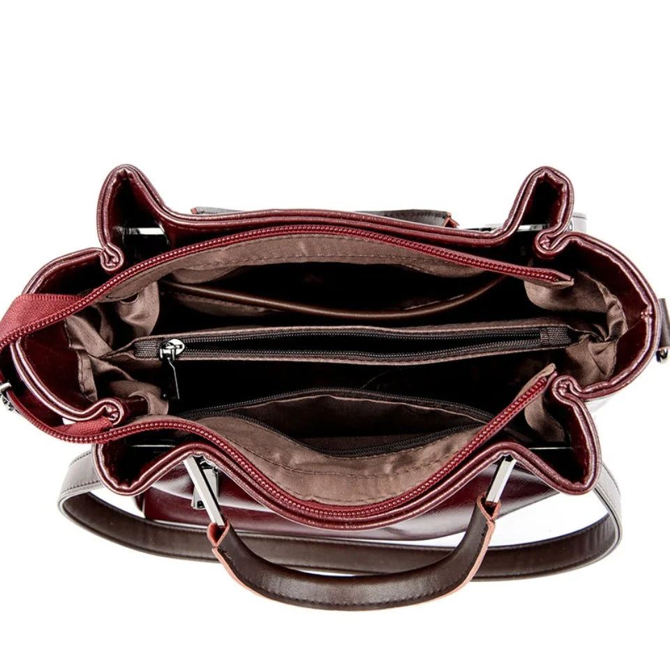 Sacs à main en cuir PU de haute qualité pour femmes, sacs à bandoulière de luxe, sacs de créateur vintage de grande capacité