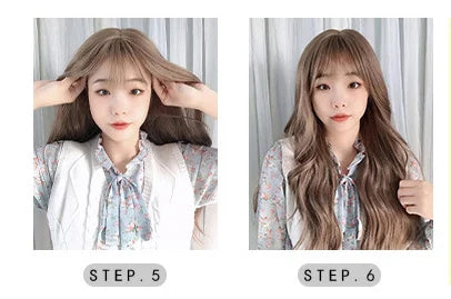 New Arrivals Hair Extensions Synthetic Fashion Gold Brown Ladies Wigs Breathable Head Cover Short Curly Hair Wig Hat for Women