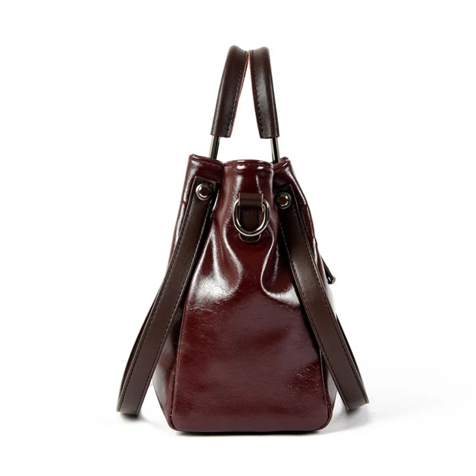 Sacs à main en cuir PU de haute qualité pour femmes, sacs à bandoulière de luxe, sacs de créateur vintage de grande capacité