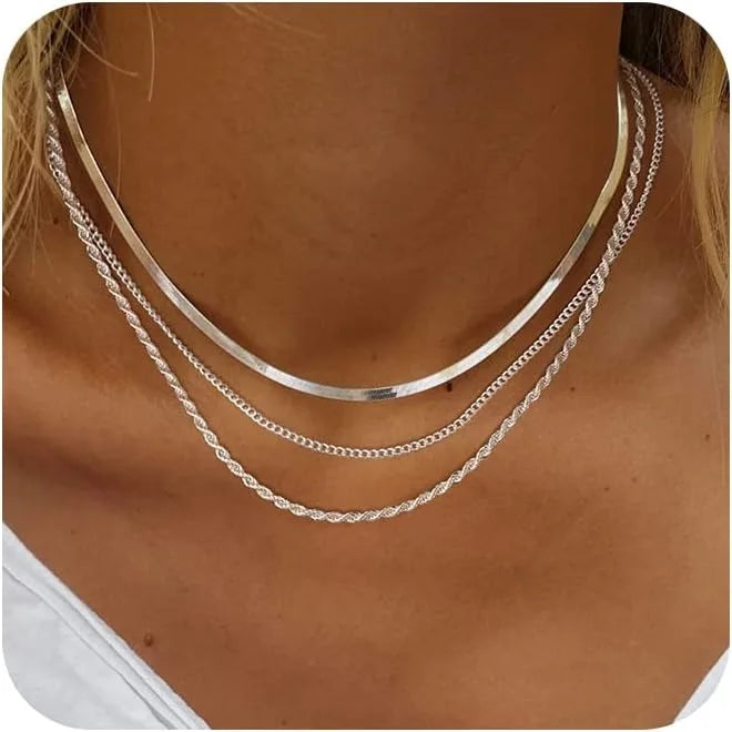 Collier pour femme, collier en or, collier plaqué argent, collier serpent plaqué or, chaîne en or, colliers ras du cou, bijoux en or, cadeau pour femme