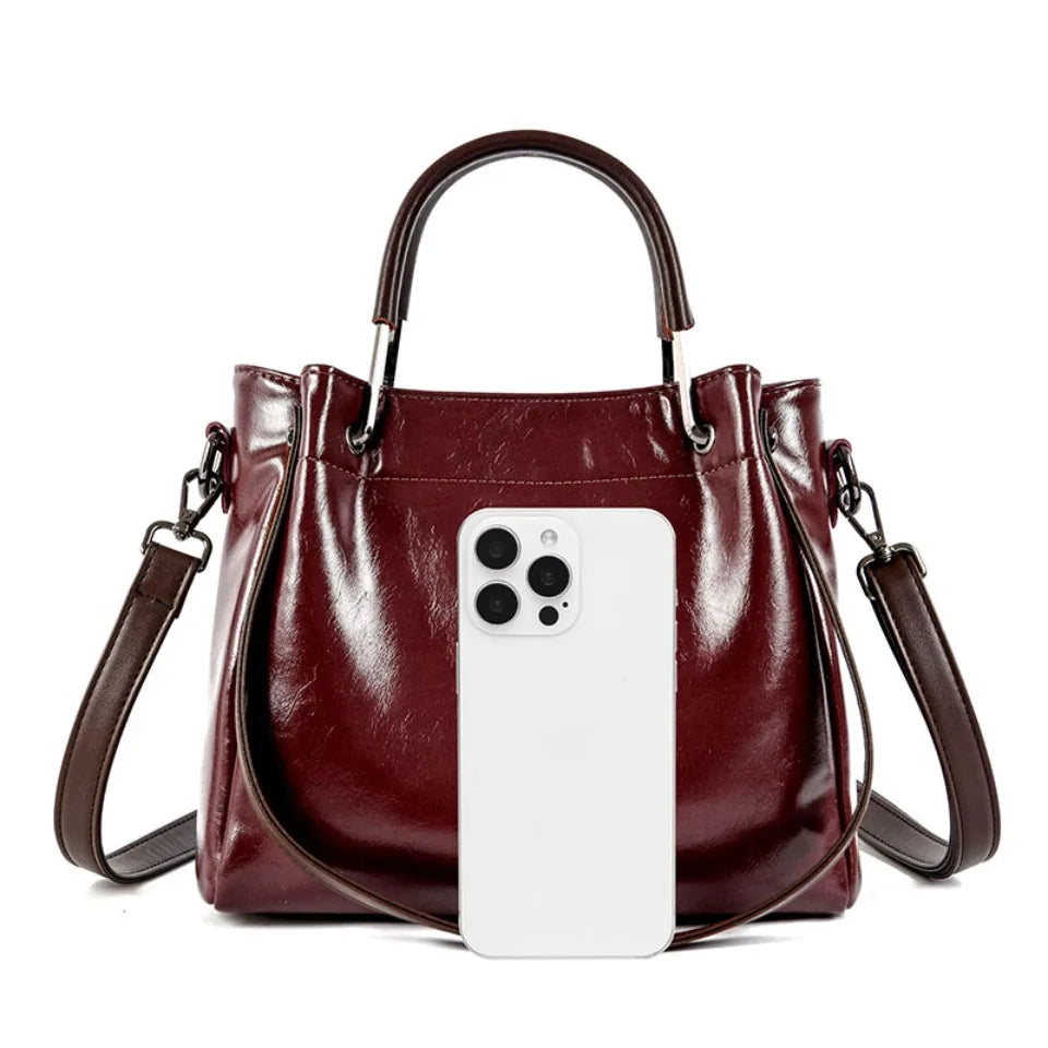 Sacs à main en cuir PU de haute qualité pour femmes, sacs à bandoulière de luxe, sacs de créateur vintage de grande capacité