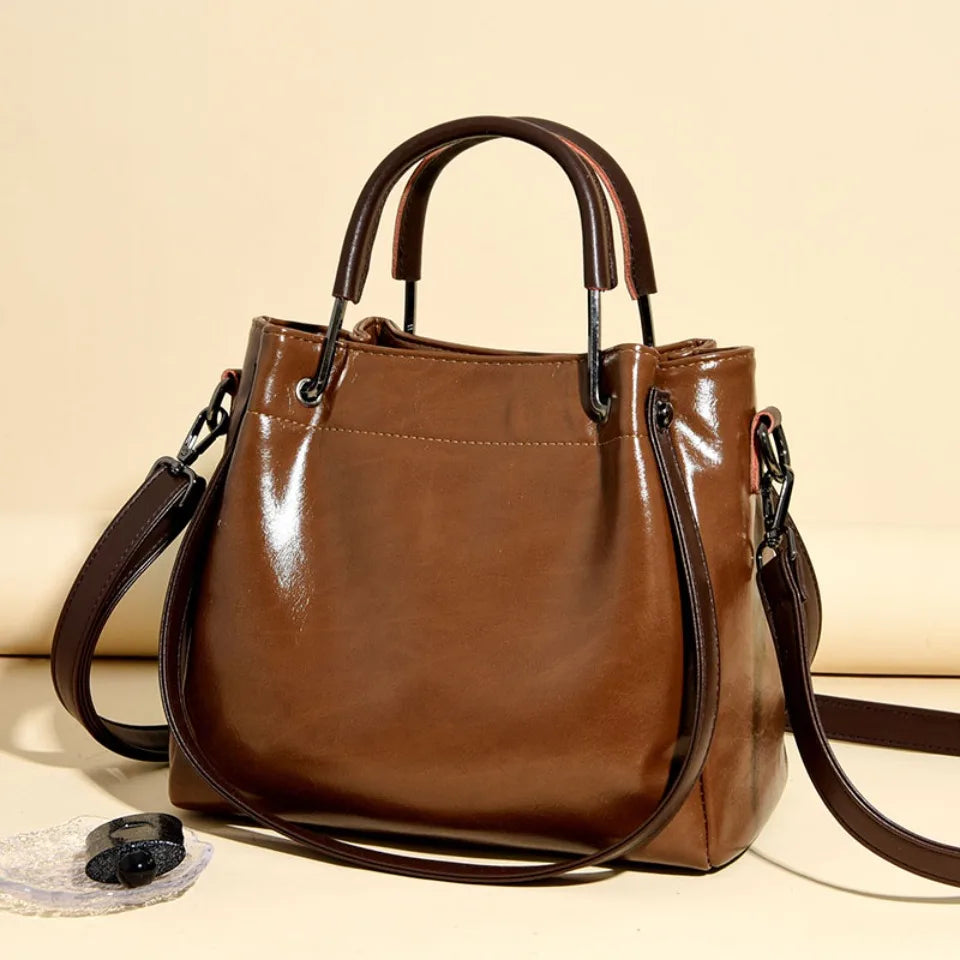 Sacs à main en cuir PU de haute qualité pour femmes, sacs à bandoulière de luxe, sacs de créateur vintage de grande capacité