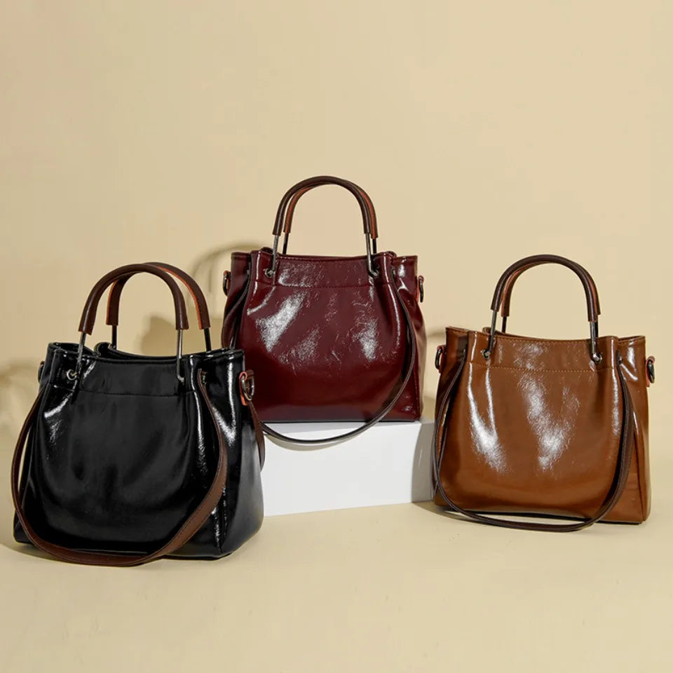 Sacs à main en cuir PU de haute qualité pour femmes, sacs à bandoulière de luxe, sacs de créateur vintage de grande capacité