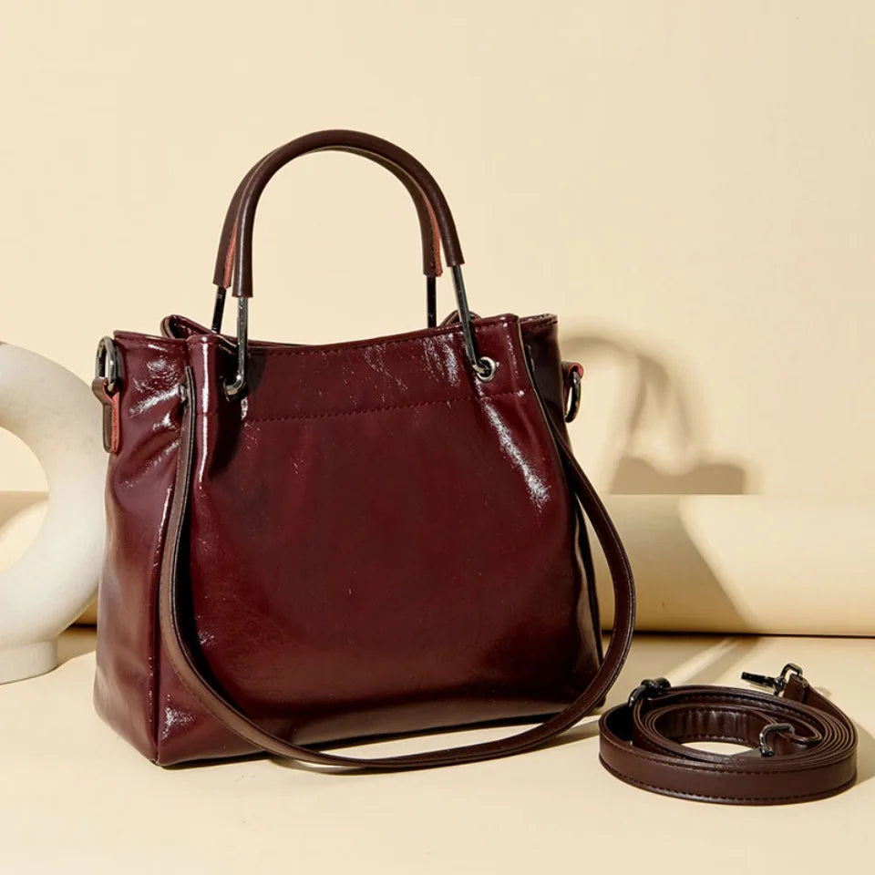 Sacs à main en cuir PU de haute qualité pour femmes, sacs à bandoulière de luxe, sacs de créateur vintage de grande capacité