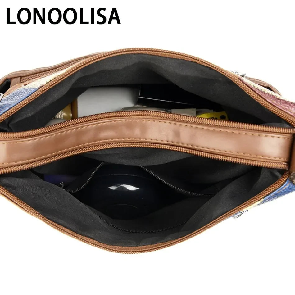 Sacs à main et portefeuilles en cuir souple, sacs à bandoulière décontractés pour femmes, sacs messager vintage multi-poches pour dames, 2024