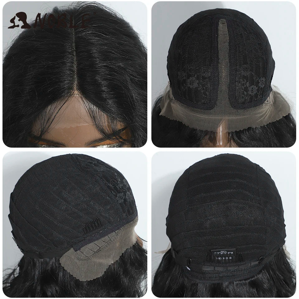 Noble Synthetic Lace Front Wig Long Curly 20 Inch Long Medium Part Lace Wig For Women Lace Front Wig Ombre Blonde Cosplay Wig