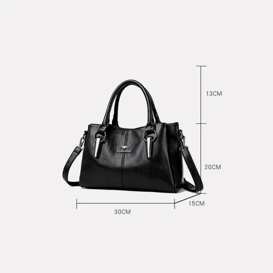 Sacs à bandoulière en cuir PU souple 3 couches pour femmes, sacs à main de luxe de haute qualité, sacs de créateurs, 2025