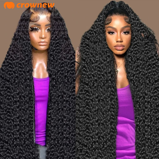 Curly Human Hair Wig 13X4 13x6 HD Lace Front Wig Human Hair Deep Wave Frontal Wig 200% Human Hair Wigs PrePlucked Human Hair Wig